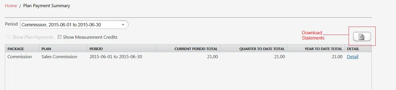 Downloadable Payment Statements