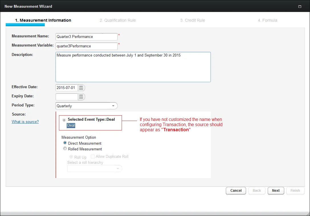 New Measurement Wizard