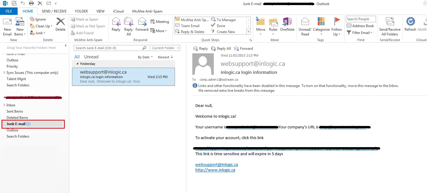 Email Activation