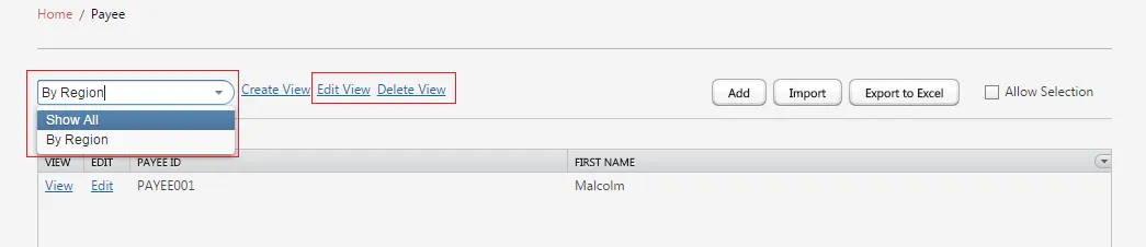 Toggle between Custom Views
